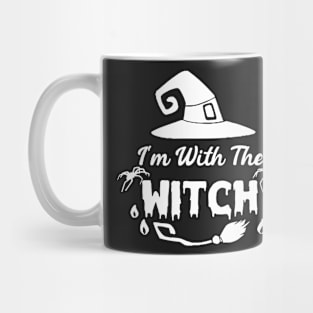 I'm With The Witch Funny Halloween Mug